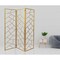 Homeroots 3 Panel Gold Room Divider with Geometric Motif 379902 - alternate 6